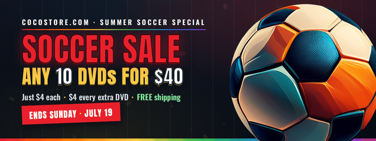 Soccer Sale — 10 DVDs for $40